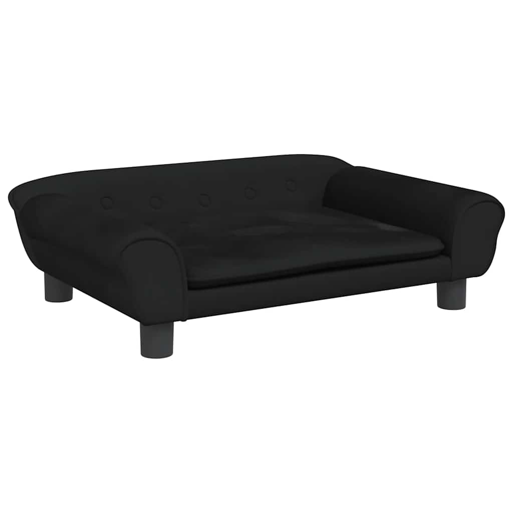 VidaXL Hundebett 70x48x22 cm samtschwarz