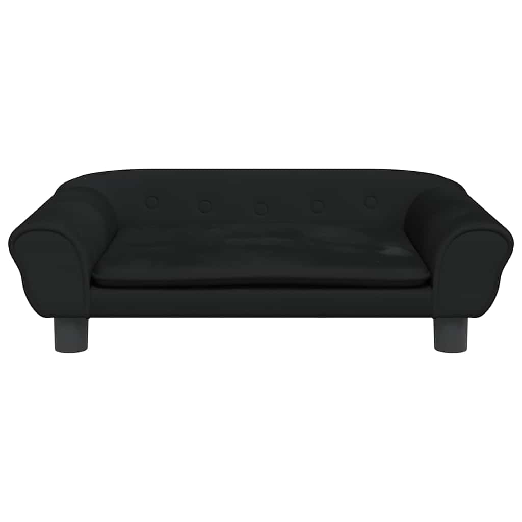 VidaXL Hundebett 70x48x22 cm samtschwarz