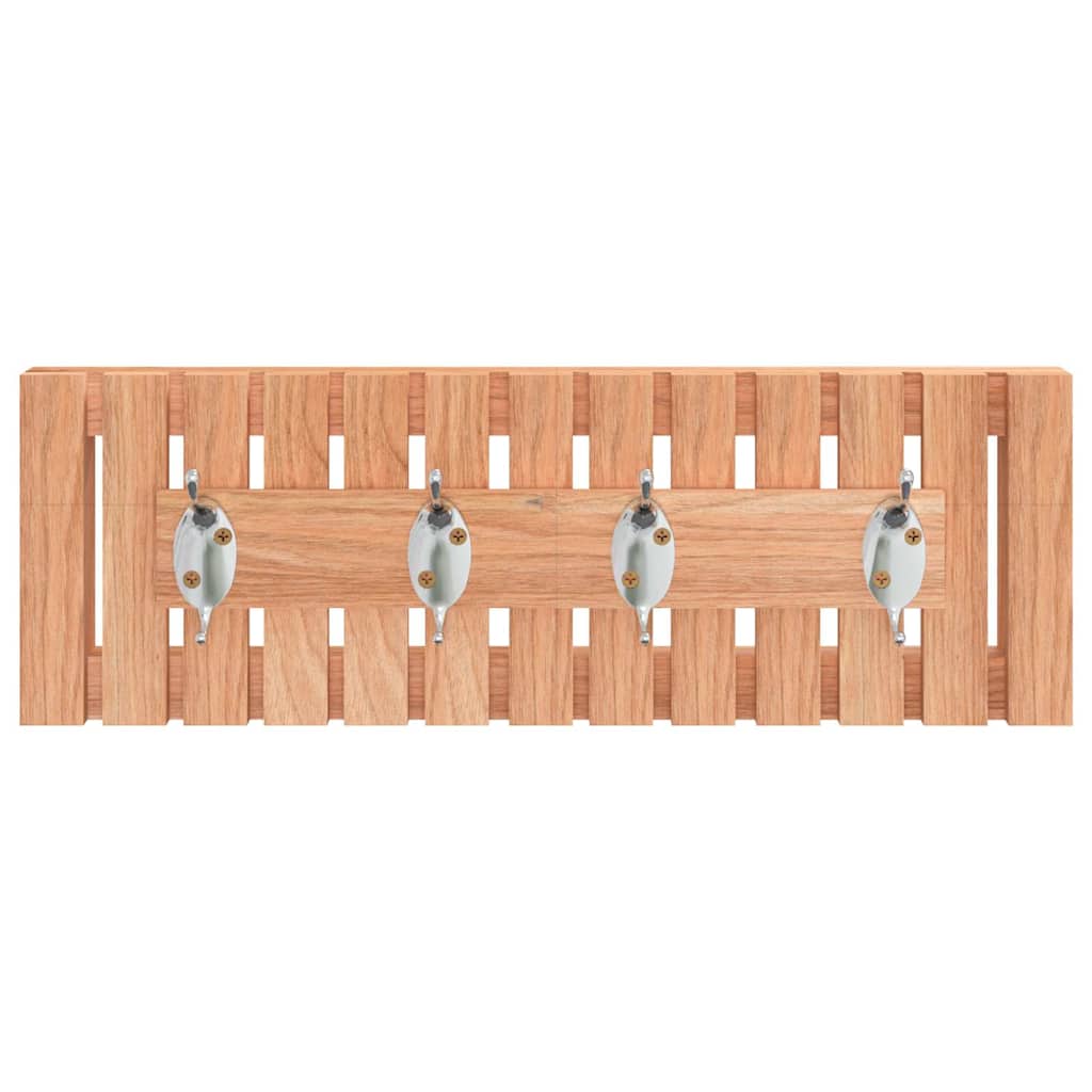 Vidaxl -Wandbedeckungsregal 42x8.5x14 cm Festes Walnussholz