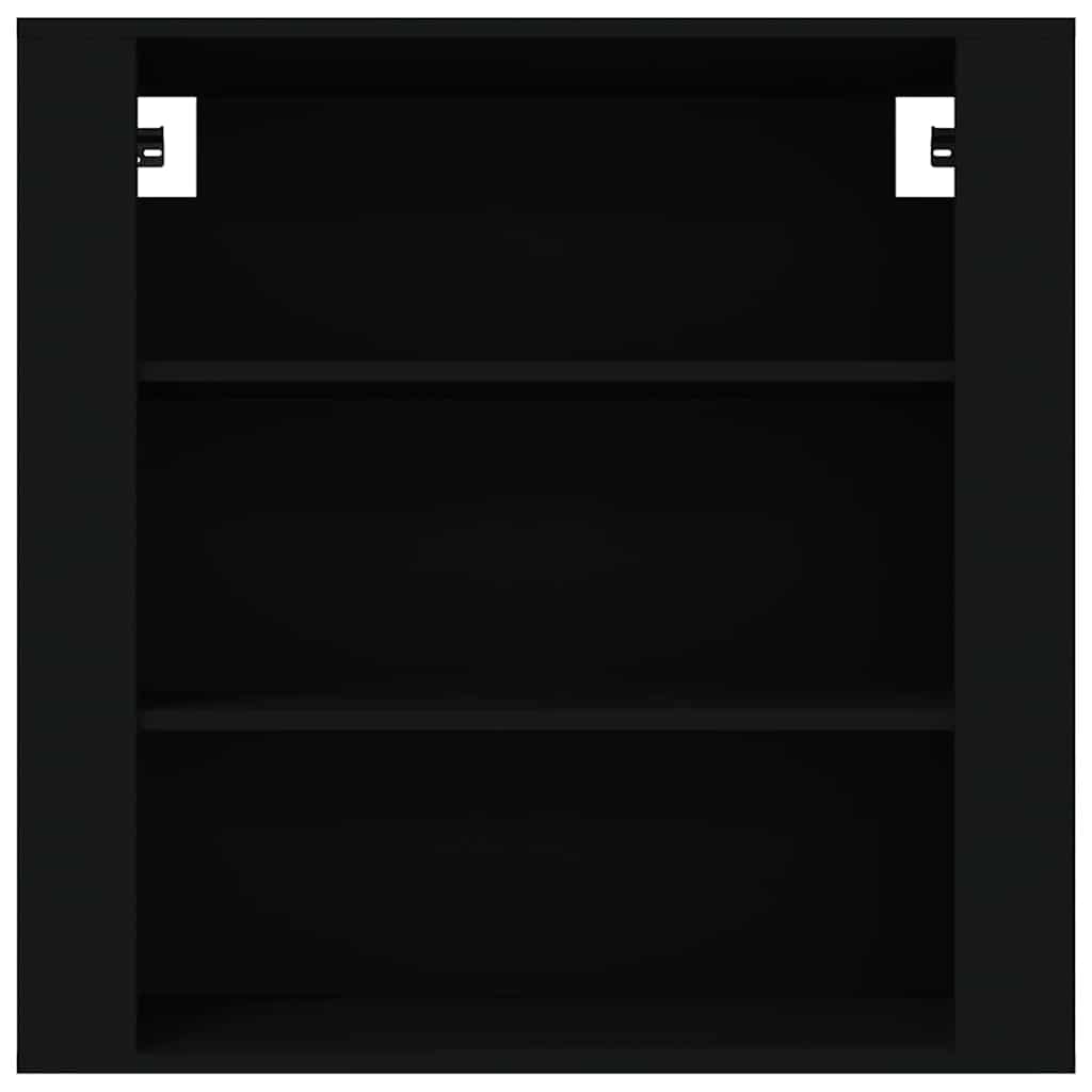Vidaxl wandkast 80x33x80 cm bewerkt hout zwart