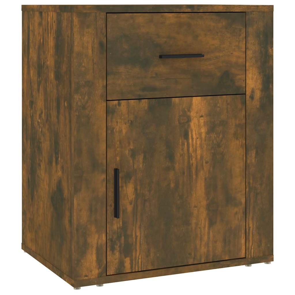 Vidaxl nachtkastje 50x36x60 cm bewerkt hout gerookt eikenkleurig