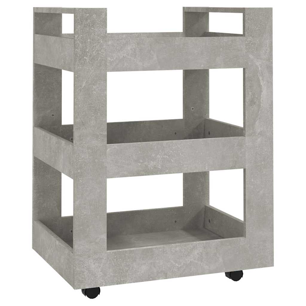 Vidaxl keukentrolley 60x45x80 cm bewerkt hout betongrijs