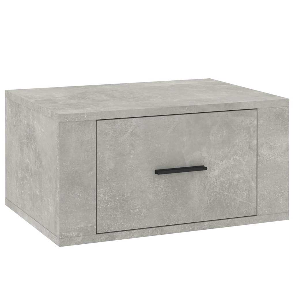 Vidaxl nachtkastje wandgemonteerd 50x36x25 cm betongrijs
