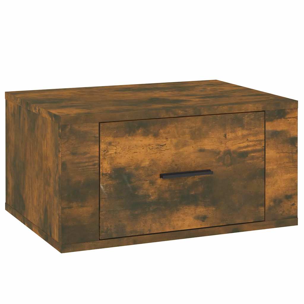 Vidaxl nachtkastje wandgemonteerd 50x36x25 cm gerookt eikenkleurig