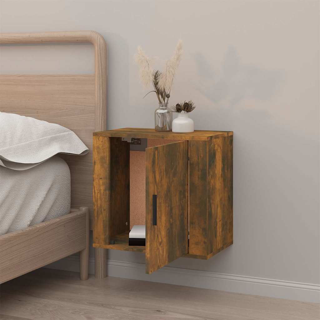 Vidaxl nachtkastje wandgemonteerd 50x30x47 cm gerookt eikenkleurig