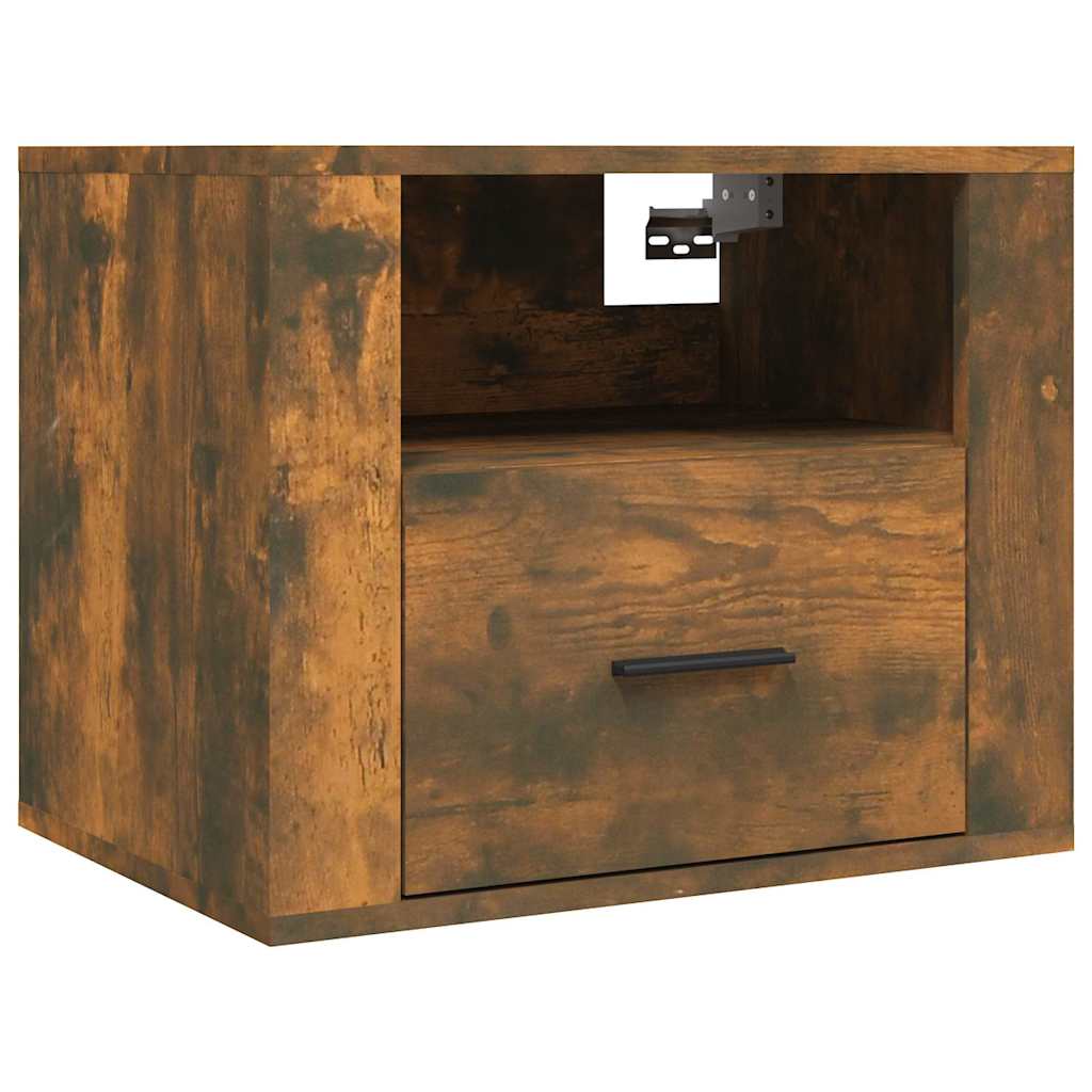 Vidaxl nachtkastje wandgemonteerd 50x36x40 cm gerookt eikenkleurig