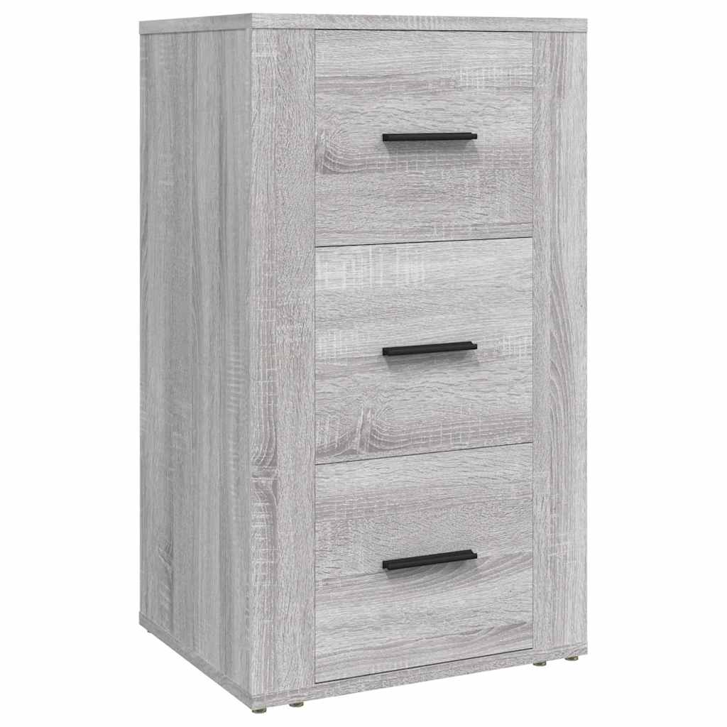 Vidaxl dressoir 40x33x70 cm bewerkt hout grijs sonoma eikenkleurig