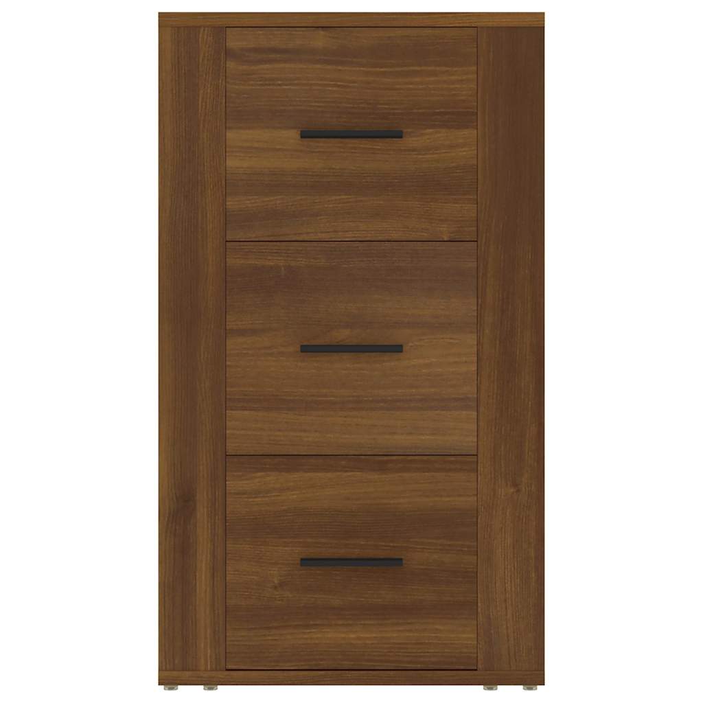 Vidaxl dressoir 40x33x70 cm bewerkt hout bruin eikenkleur
