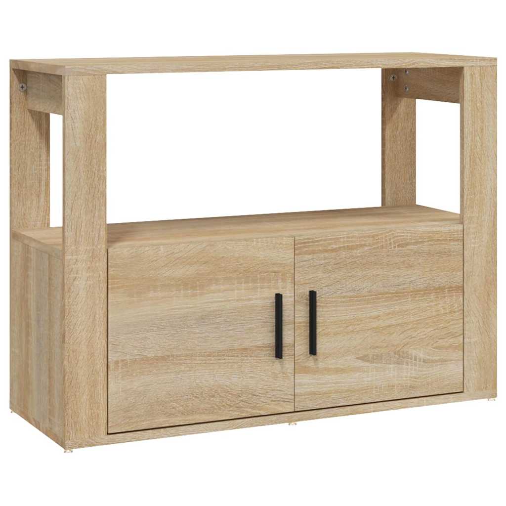 Vidaxl dressoir 80x30x60 cm bewerkt hout sonoma eikenkleurig