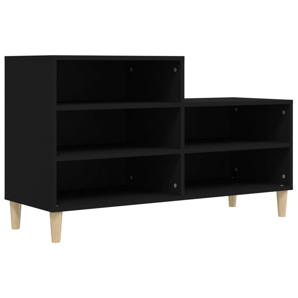 Vidaxx Schuhschrank 102x36x60 cm lackiertes Holz schwarz