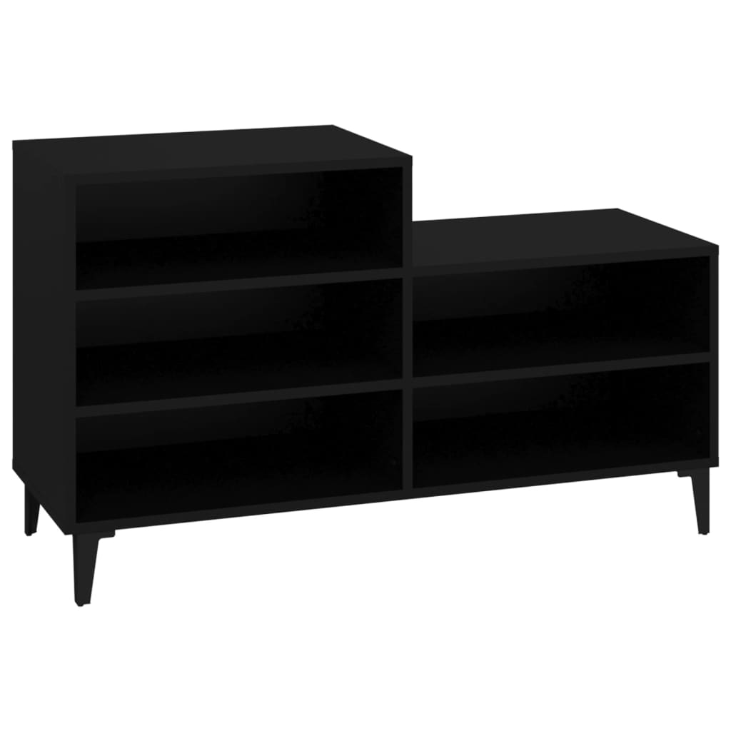 Vidaxl Schuhschrank 102x36x60 cm propertiertes Holzschwarz