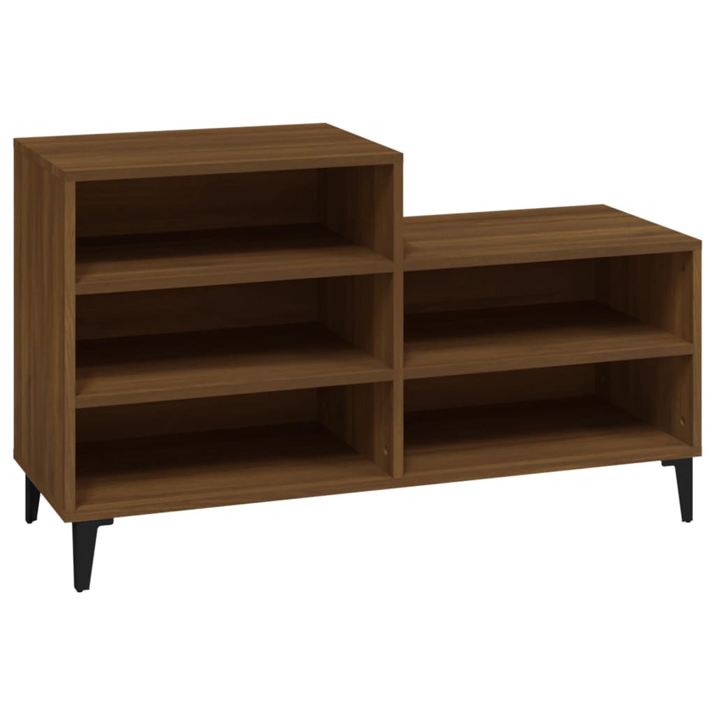 Vidaxx Schuhschrank 102x36x60 cm, fertige Holzfarbe, braune Eiche
