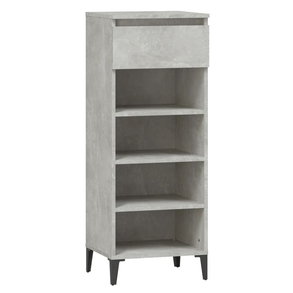 Vidaxx Schuhschrank 40x36x105 cm Holzwerkstoff betongrau