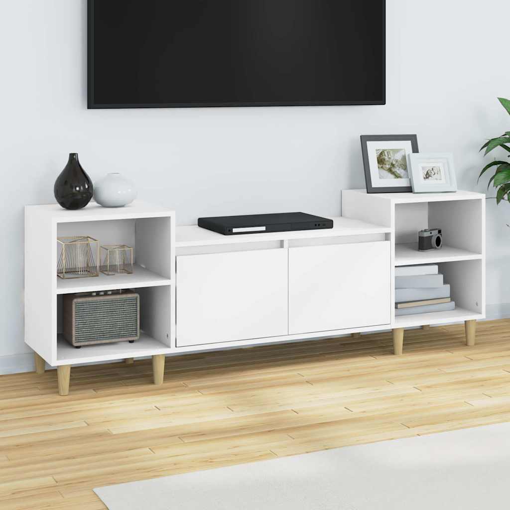 Vidaxl tv-meubel 160x35x55 cm bewerkt hout wit