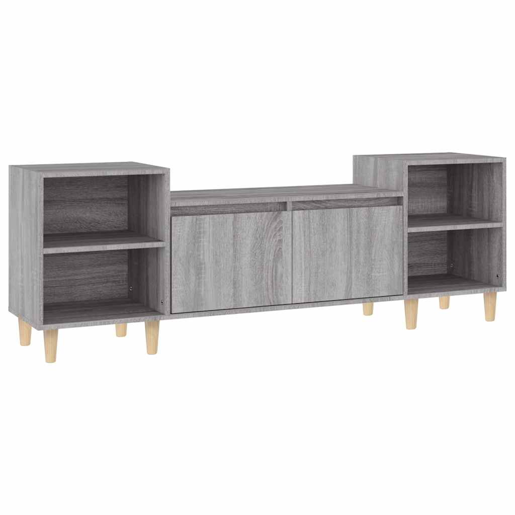 Vidaxl tv-meubel 160x35x55 cm bewerkt hout grijs sonoma eikenkleurig
