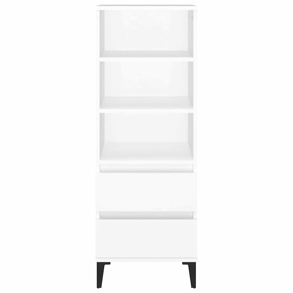 Vidaxl hoge kast 40x36x110 cm bewerkt hout wit