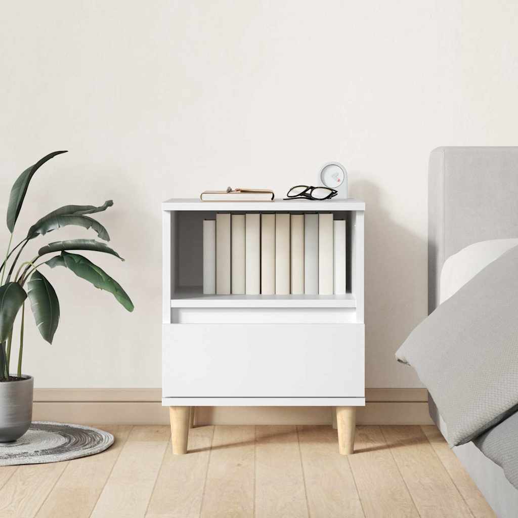 Vidaxl nachtkastjes 2 st 40x35x50 cm wit