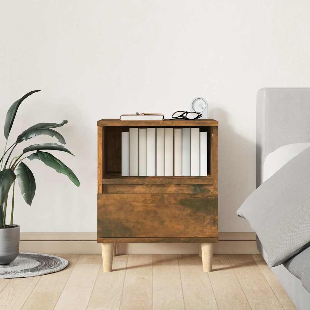Vidaxl nachtkastjes 2 st 40x35x50 cm gerookt eikenkleurig