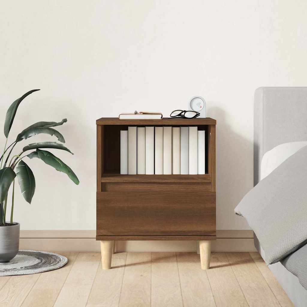Vidaxl nachtkastjes 2 st 40x35x50 cm bruin eikenkleur
