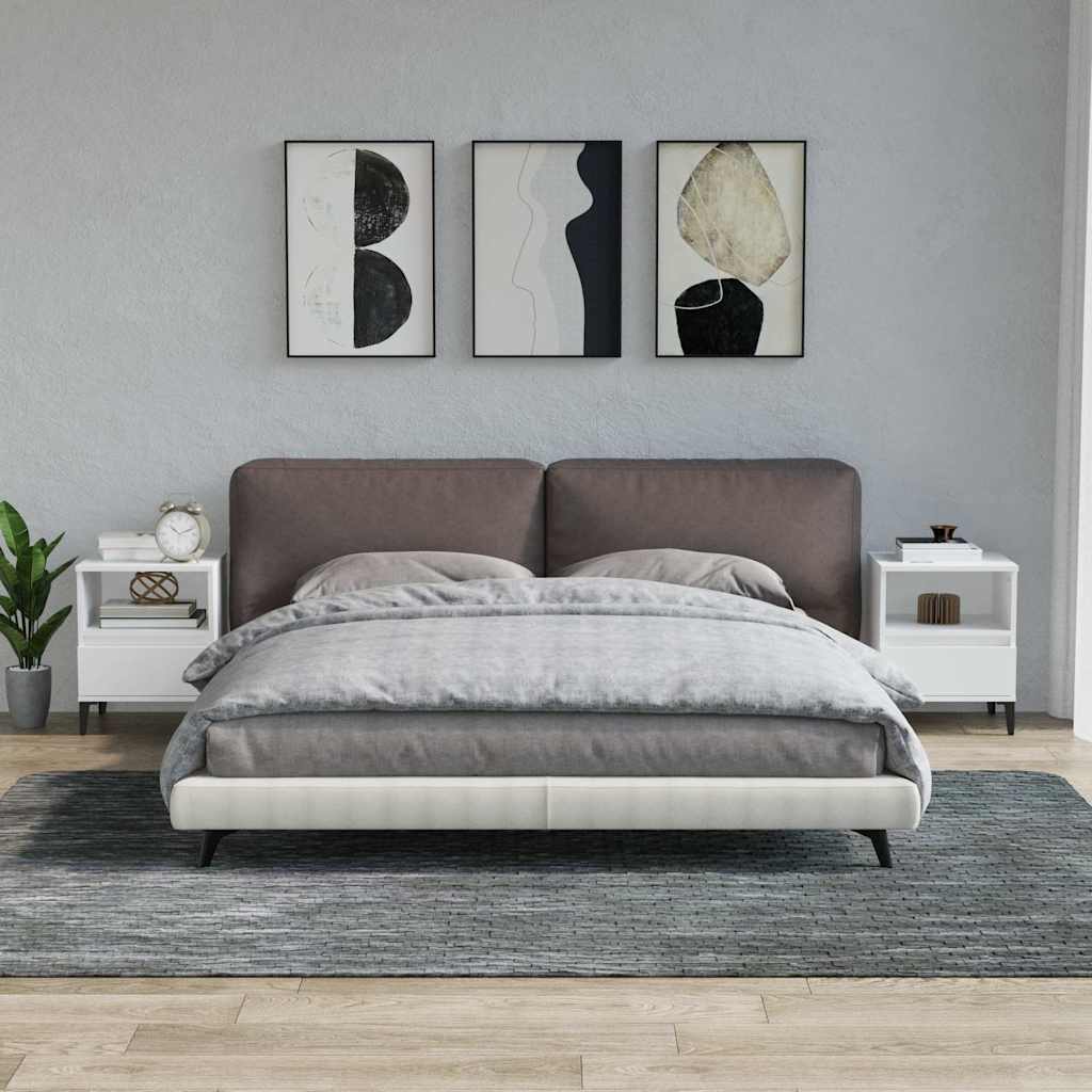Vidaxl nachtkastjes 2 st 40x35x50 cm wit