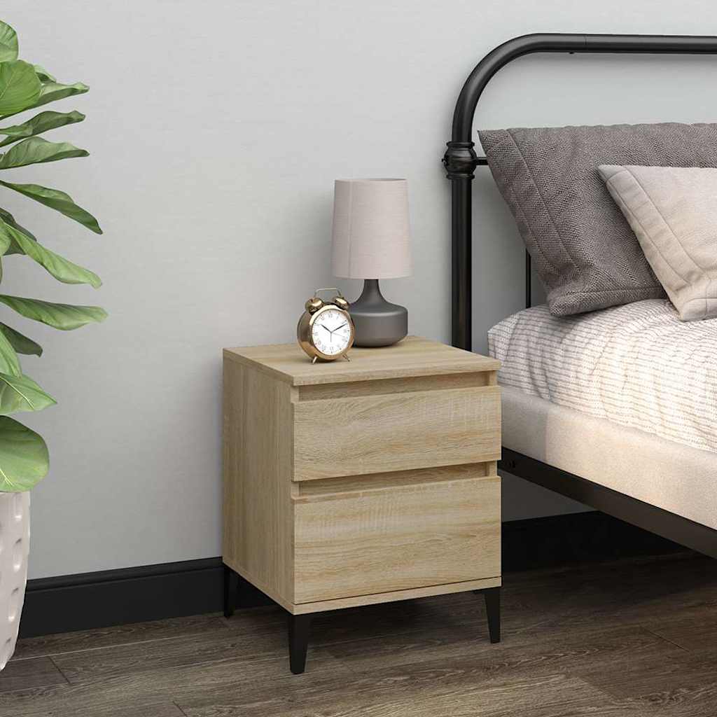 Vidaxl nachtkastjes 2 st 40x35x50 cm sonoma eikenkleurig
