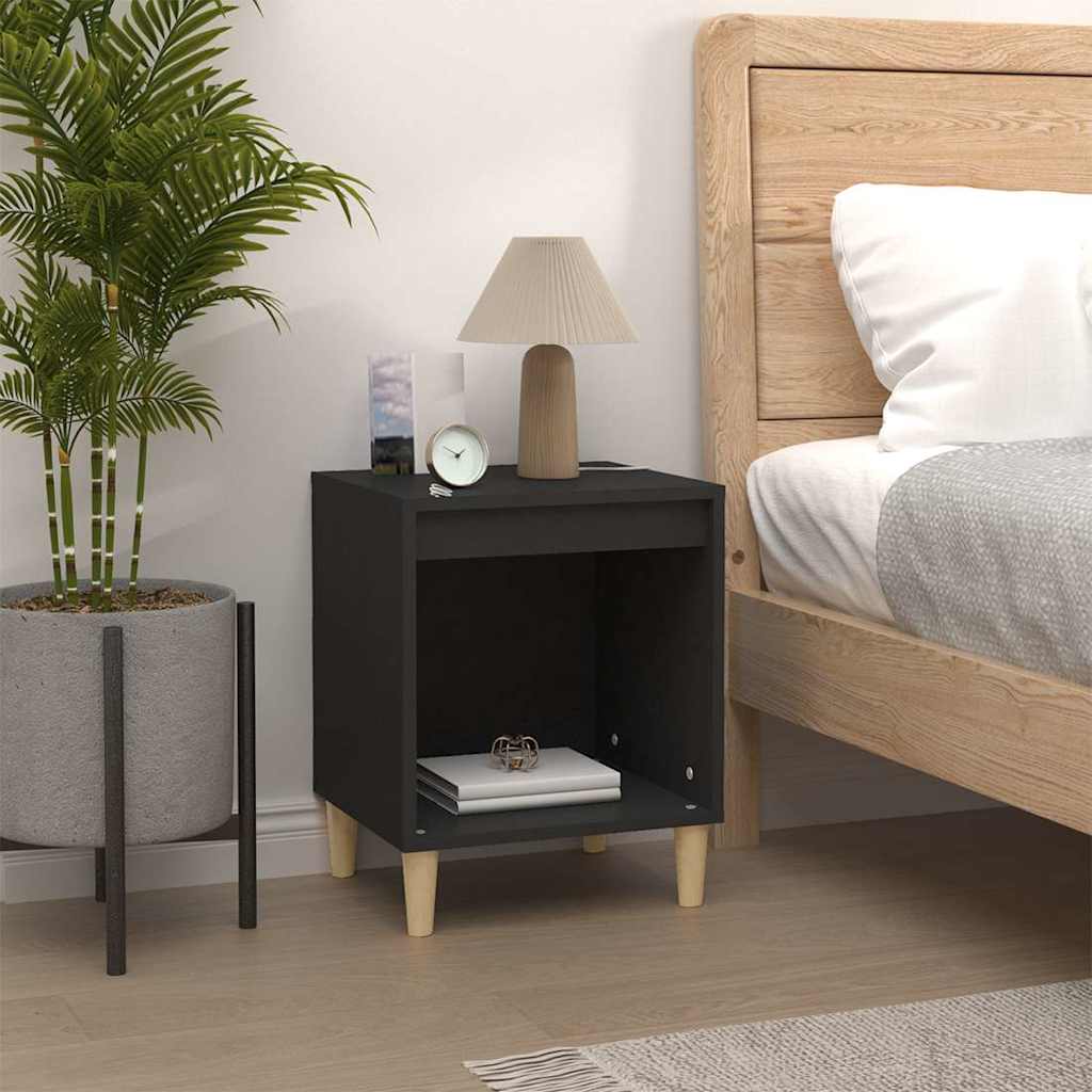 Vidaxl nachtkastjes 2 st 40x35x50 cm zwart
