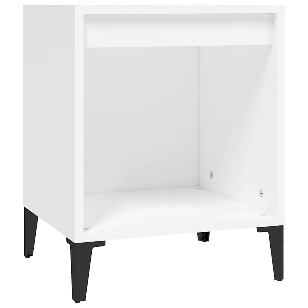Vidaxl nachtkastje 40x35x50 cm wit