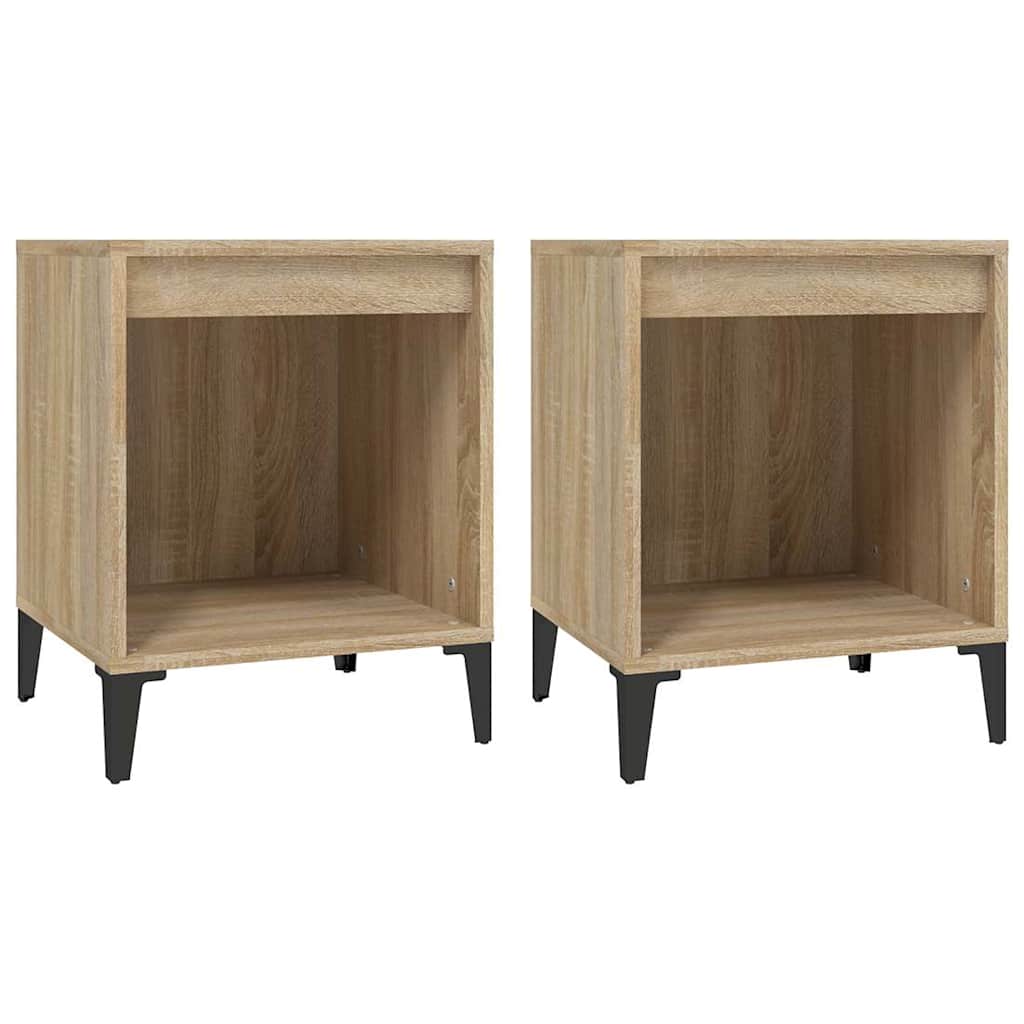 Vidaxl nachtkastjes 2 st 40x35x50 cm sonoma eikenkleurig