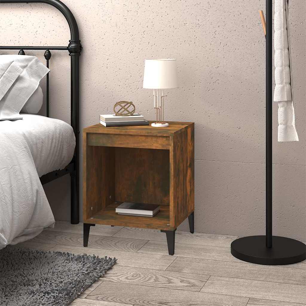 Vidaxl nachtkastje 40x35x50 cm gerookt eikenkleurig