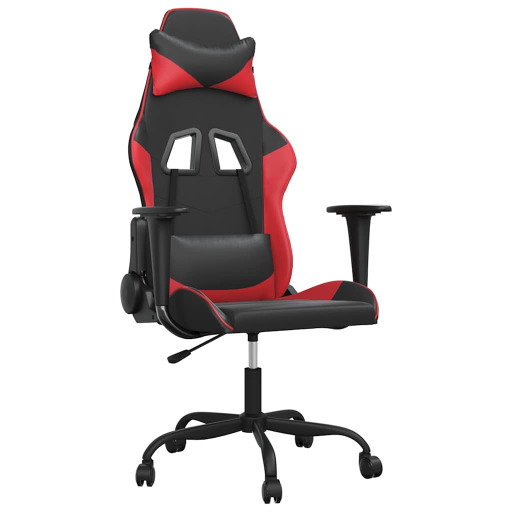 Vidaxl gamestoel kunstleer zwart en rood