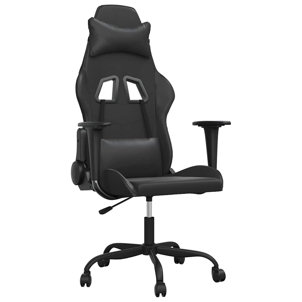 Vidaxl gamestoel kunstleer zwart
