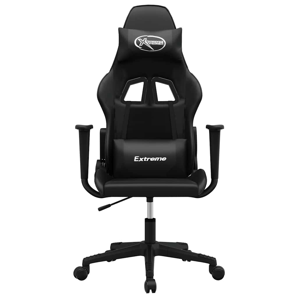 Vidaxl gamestoel kunstleer zwart