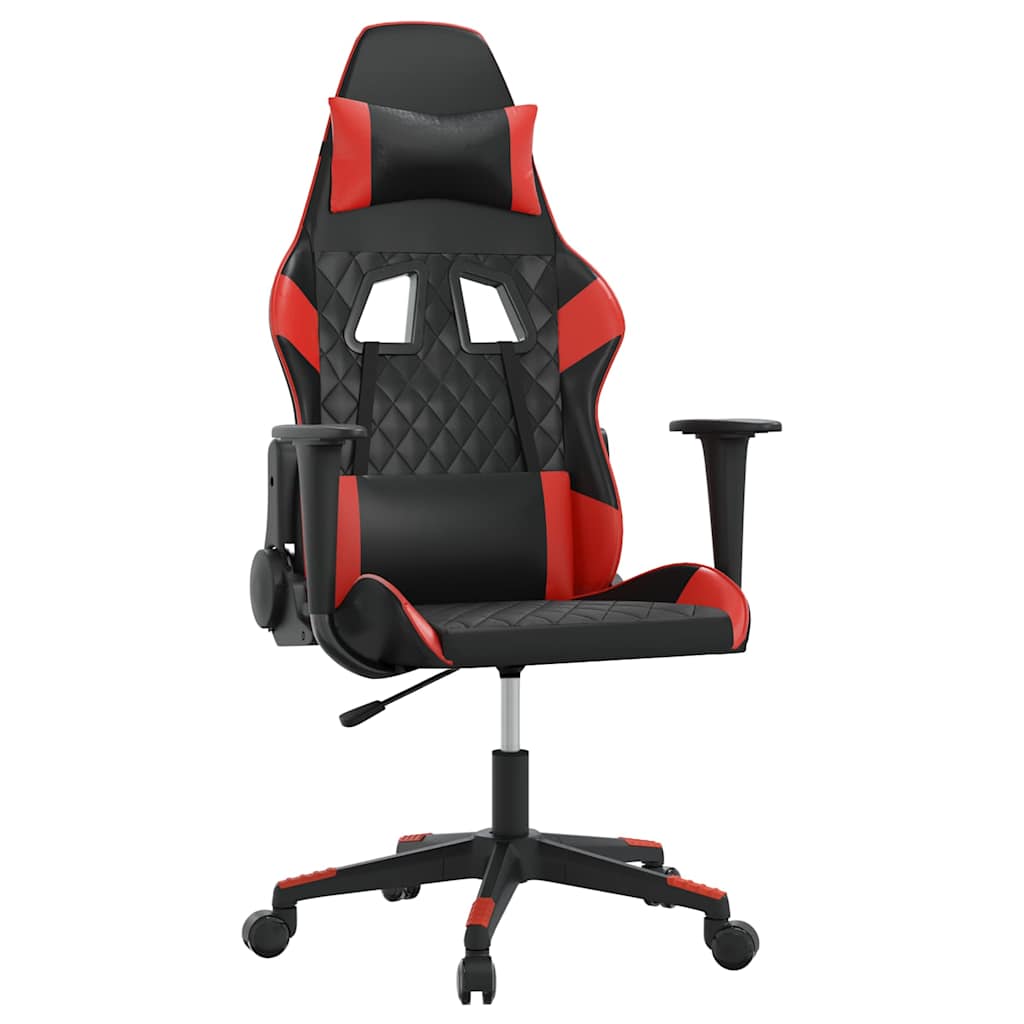 Vidaxl gamestoel kunstleer zwart en rood
