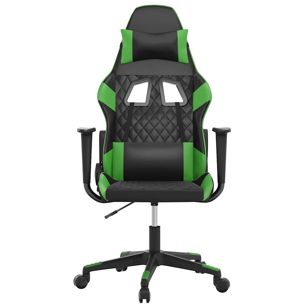Vidaxl gamestoel kunstleer zwart en groen