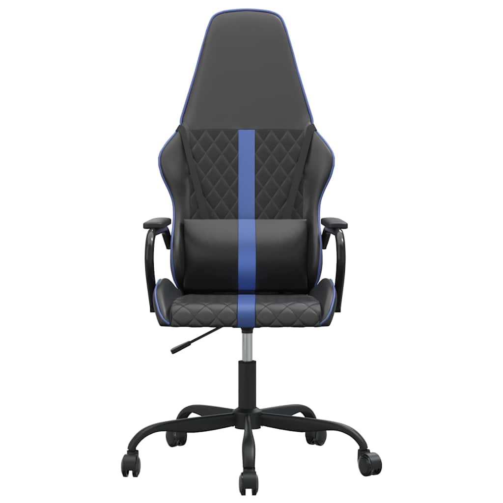 Vidaxl gamestoel kunstleer zwart en blauw