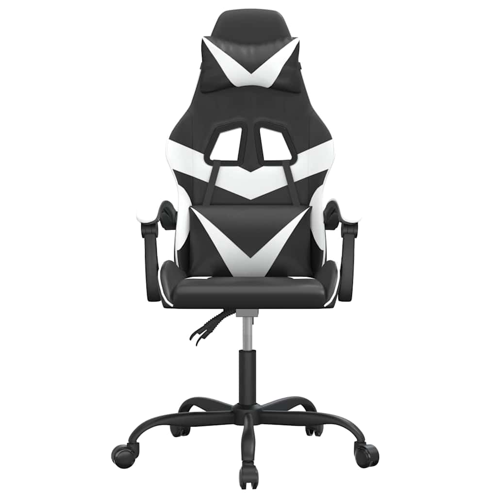 Vidaxl gamestoel kunstleer zwart en wit