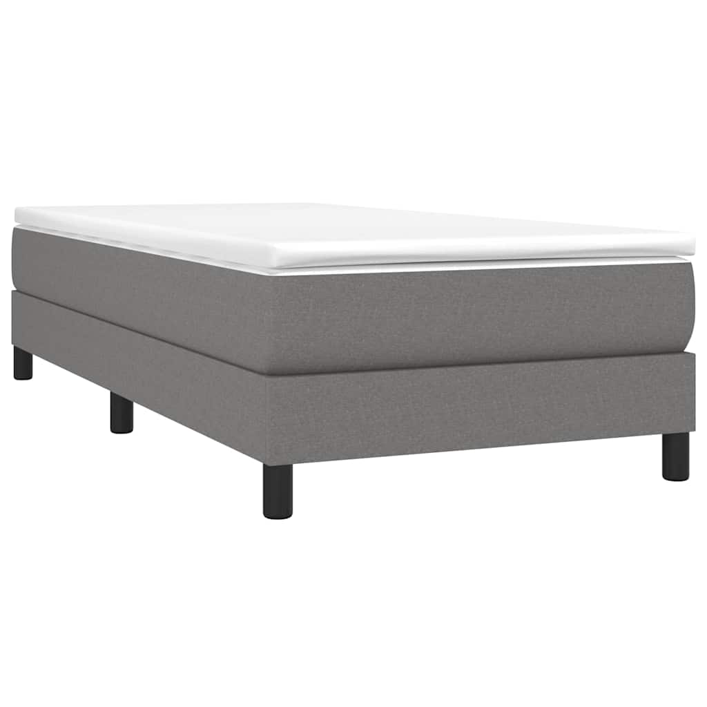 Vidaxl boxspring bed 80x200 cm stof donkergrijs