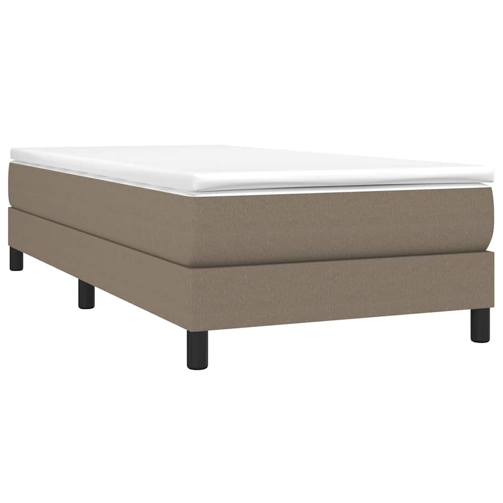 Vidaxl boxspring bed 100x200 cm stof taupe