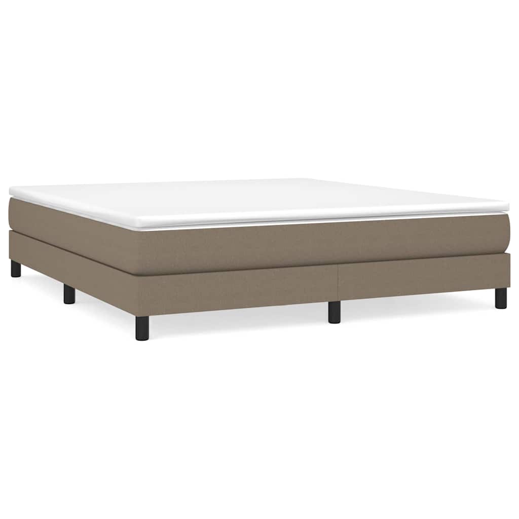 Vidaxl boxspring bed stof taupe 160x200 cm