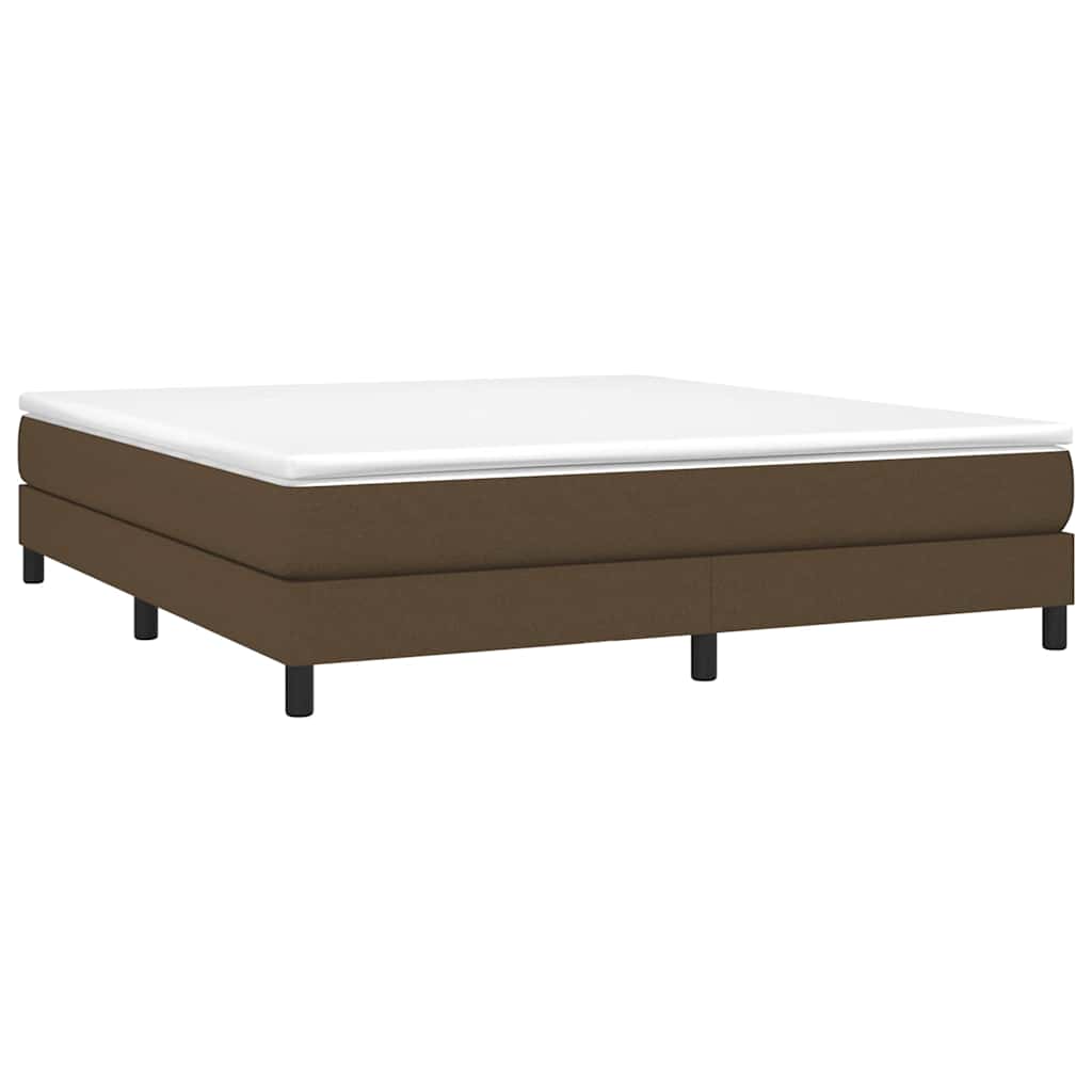 Vidaxl boxspring bed stof donkerbruin 180x200 cm