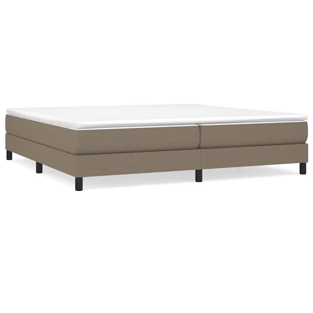 Vidaxl boxspring bed stof taupe 200x200 cm