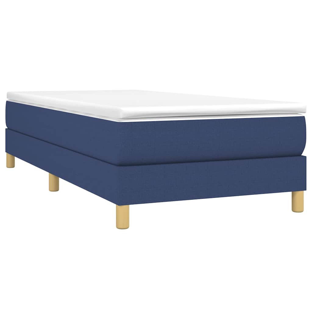 Vidaxl boxspring bed 90x190 cm stof blauw