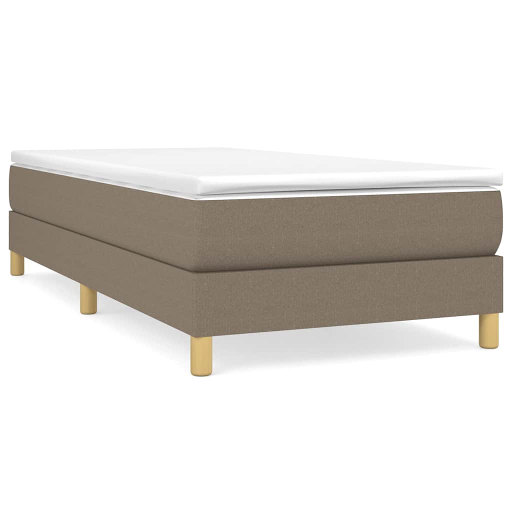 Vidaxl boxspring bed 100x200 cm stof taupe