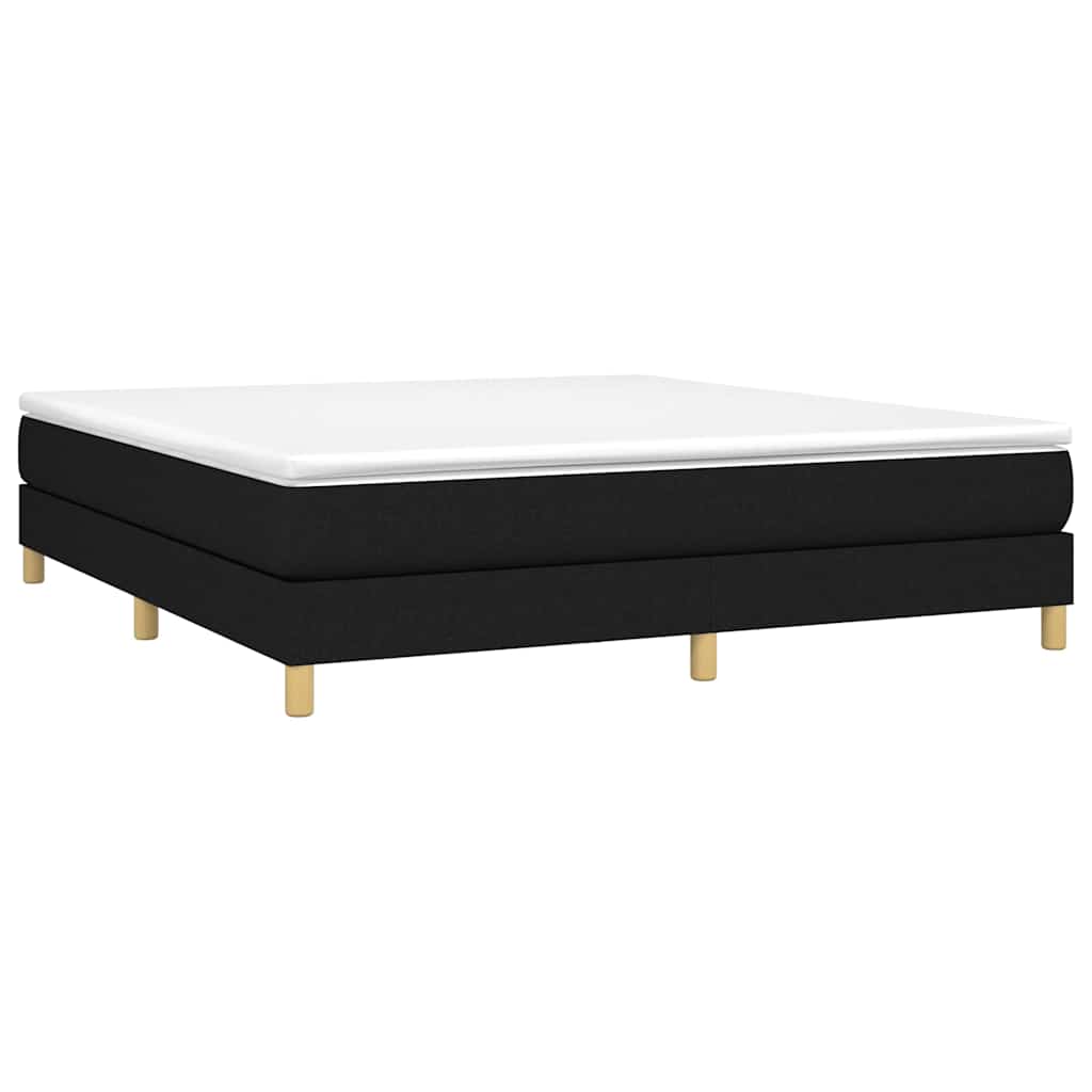 Vidaxl boxspring bed stof zwart 160x200 cm
