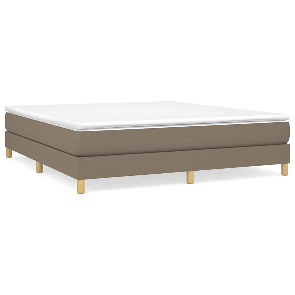 Vidaxl boxspring bed stof taupe 160x200 cm