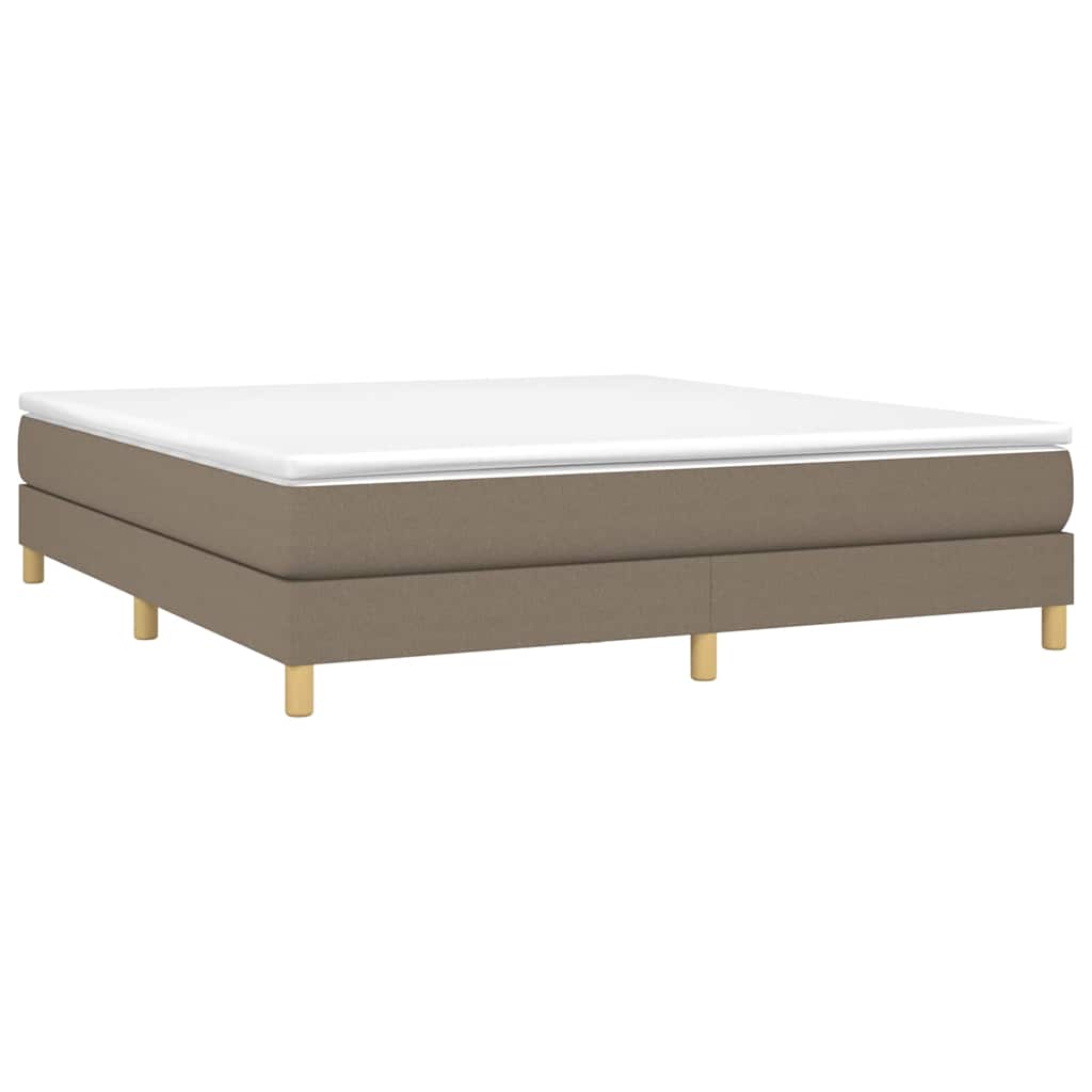Vidaxl boxspring bed stof taupe 160x200 cm