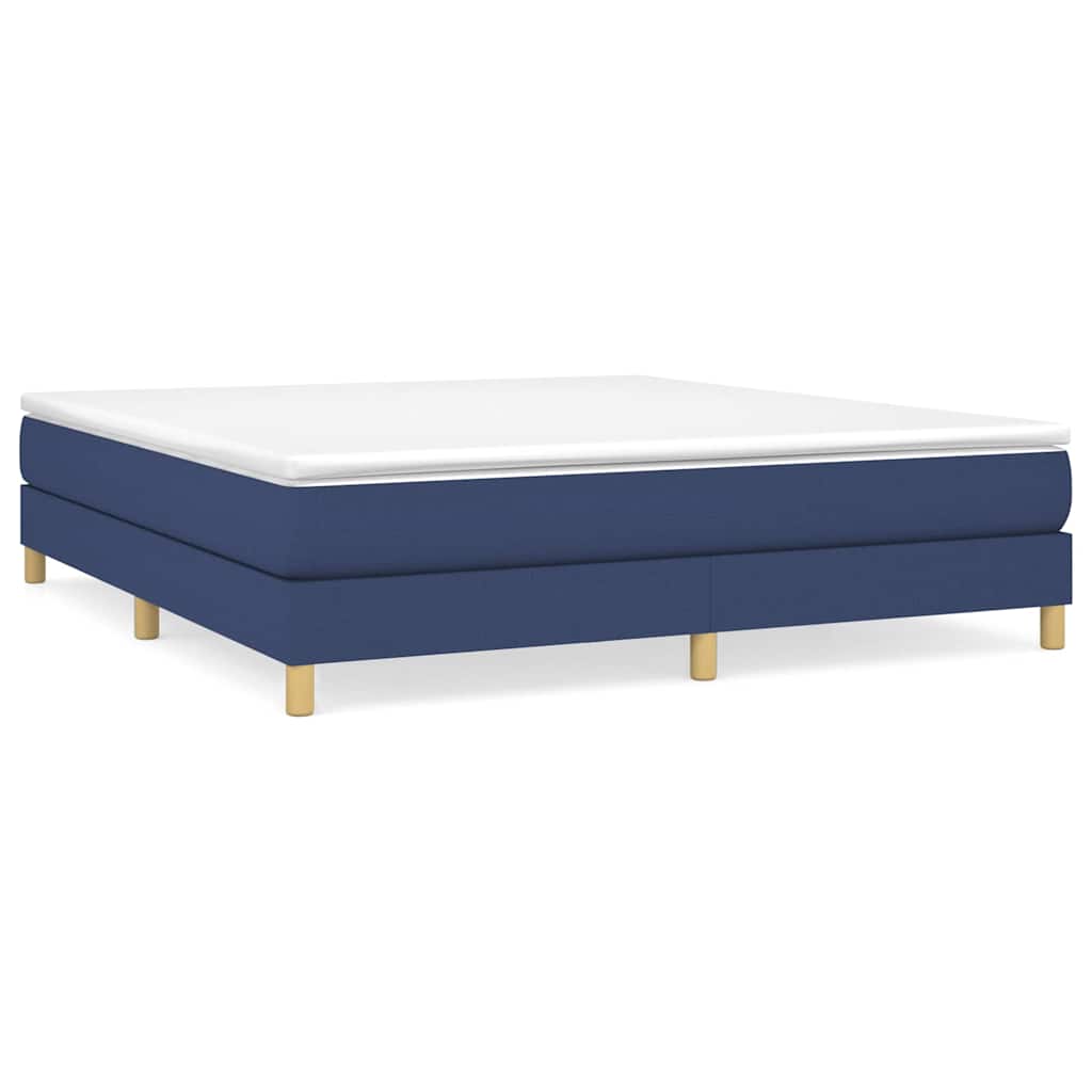 Vidaxl boxspring bed stof blauw 160x200 cm