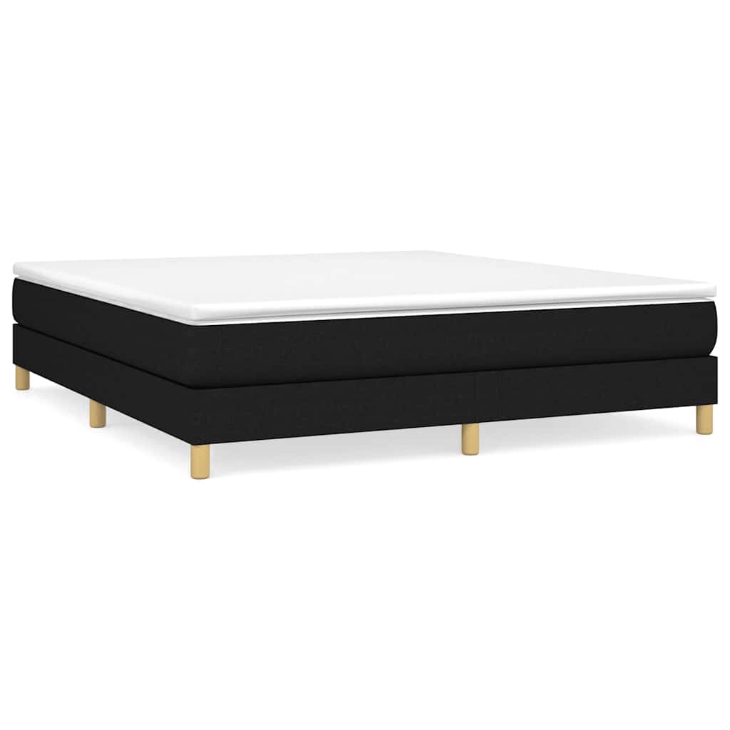 Vidaxl boxspring bed stof zwart 180x200 cm