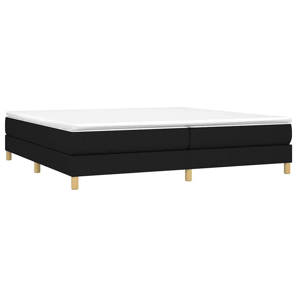 Vidaxl boxspring bed stof zwart 200x200 cm