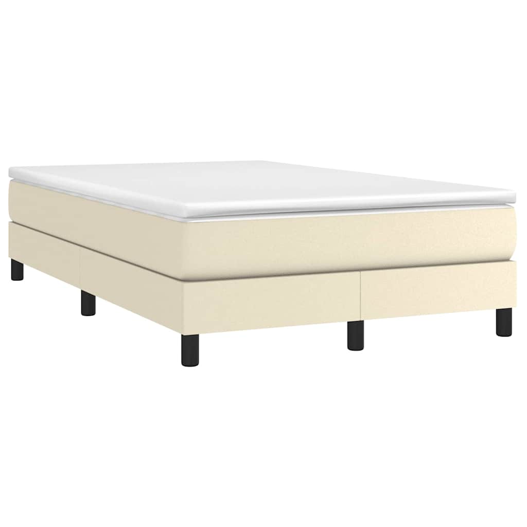 Vidaxl boxspring bed kunstleer crèmekleurig 120x200 cm